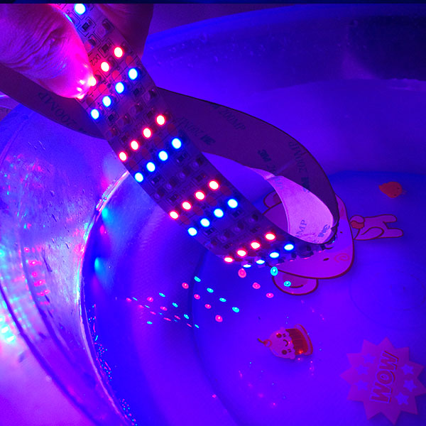 Quad Row Brightest RGB DC24V with Single Color 3528 LEDs Flexible LED Light Strip 2400LEDs per 16.4 Feet Engineering lighting Quad Row Brightest RGB DC24V with Single Color 3528 LEDs Flexible LED Light Strip 2400LEDs per 16.4 Feet Engineering lighting